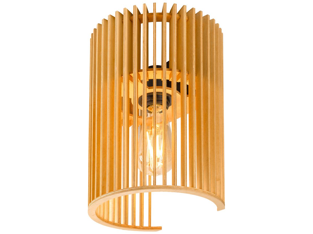 Wandleuchte SLV WUD E27 1×40W DIM 185×212×300mm braun