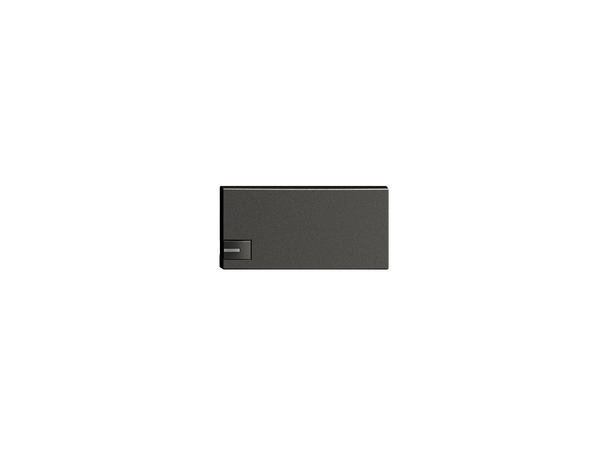 Taste 1/2 KNX/UNI-Taster mit LED EDIZIOdue Einfachbedienung schwarz