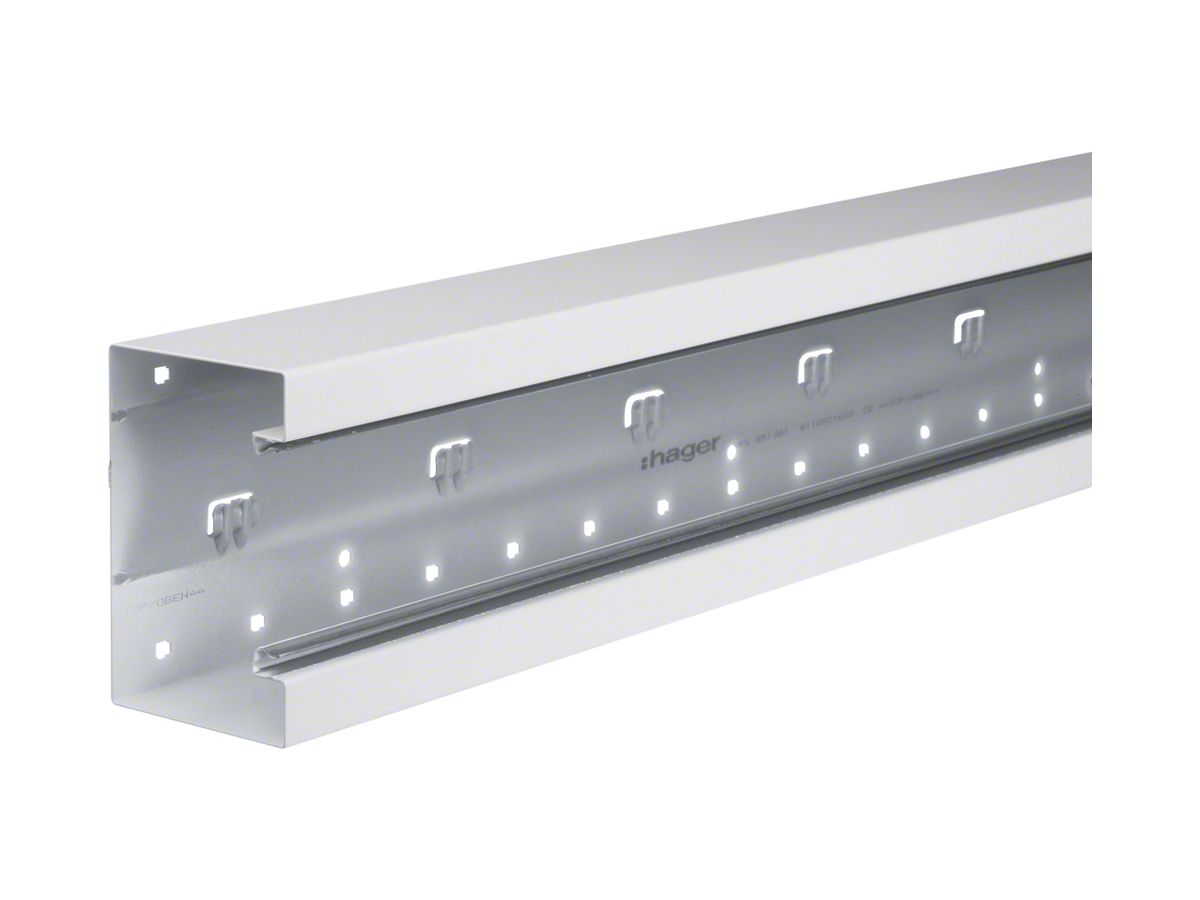 Brüstungskanal tehalit BRS 130×85×2000mm Stahl verkehrsweiss