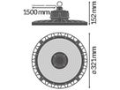 LED-Hallenstrahler LDV HIGH BAY GEN 4 147W 840 70° IP65 schwarz