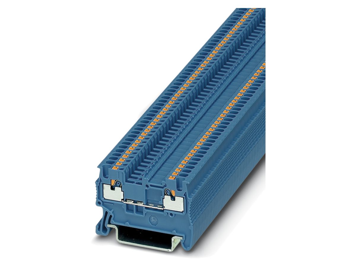 Durchgangsreihenklemme Push-In CLIPLINE 0.14…1.5mm² blau