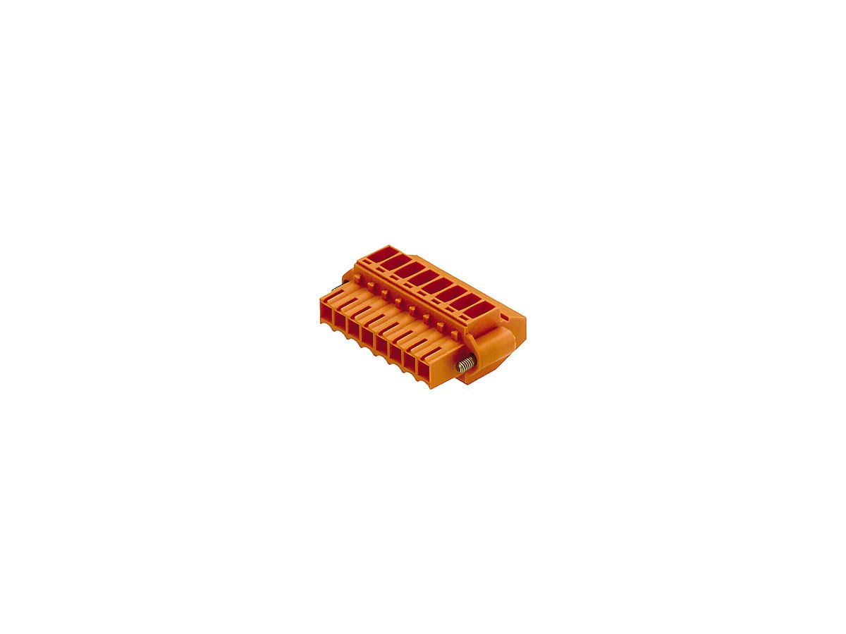 Buchsenstecker Weidmüller BL Flansch 3.5mm 3L verzinnt orange