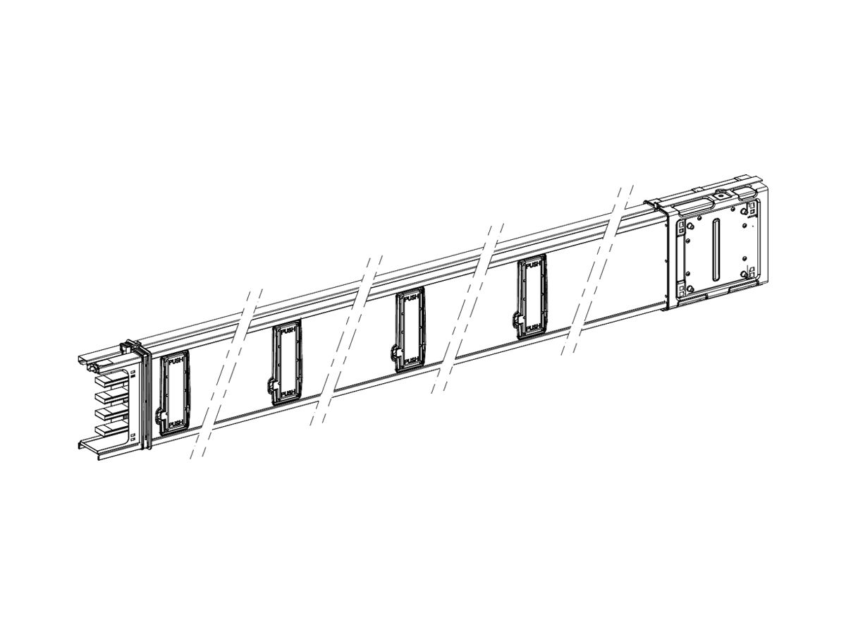 Schienenverteiler Schneider Electric Canalis KS 250A 2m