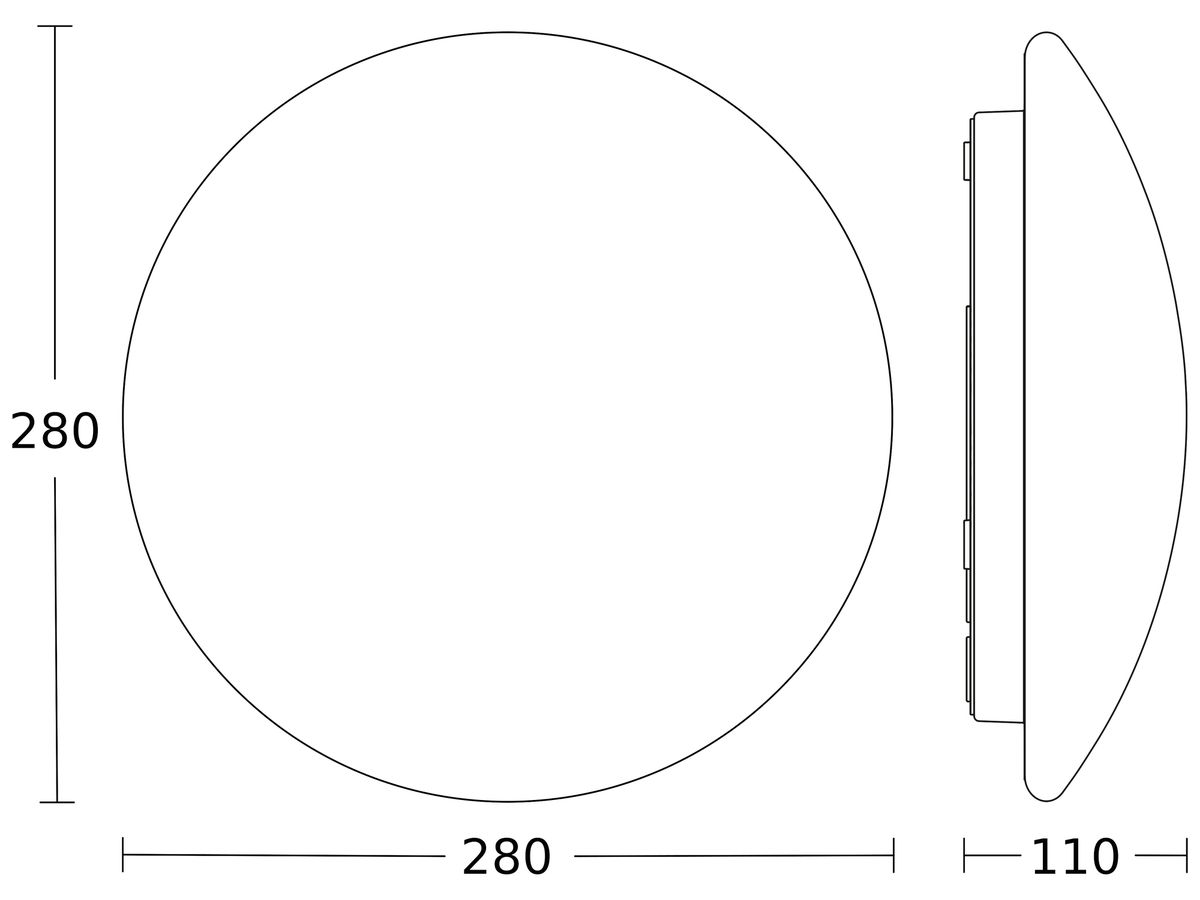LED-Decken-/Wandleuchte Steinel RS PRO P1 Slave 9.5W 1010lm 4000K Ø280mm IP54