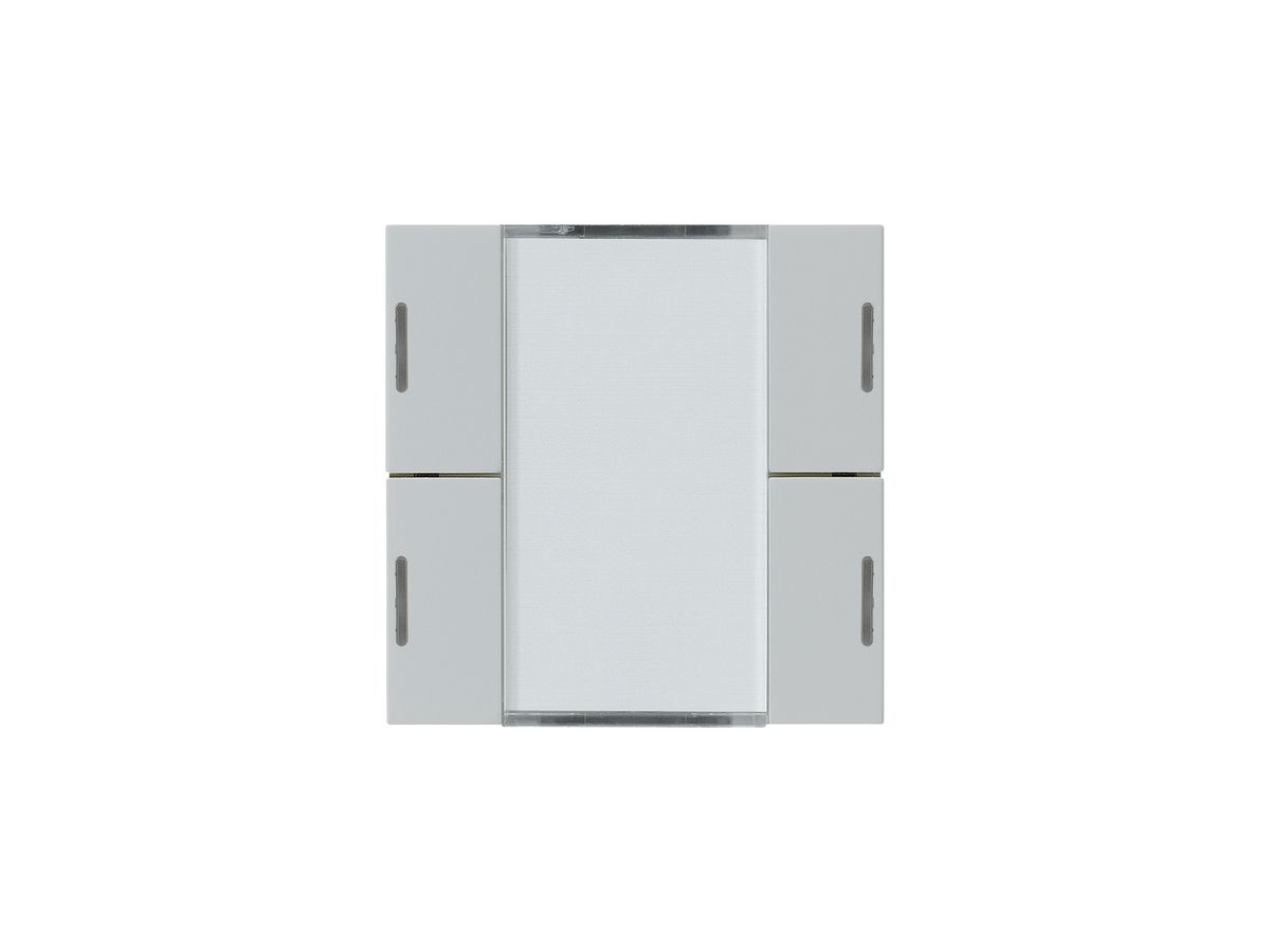 Frontset Hager kallysto LED 4×KNX systemlink/easylink hellgrau