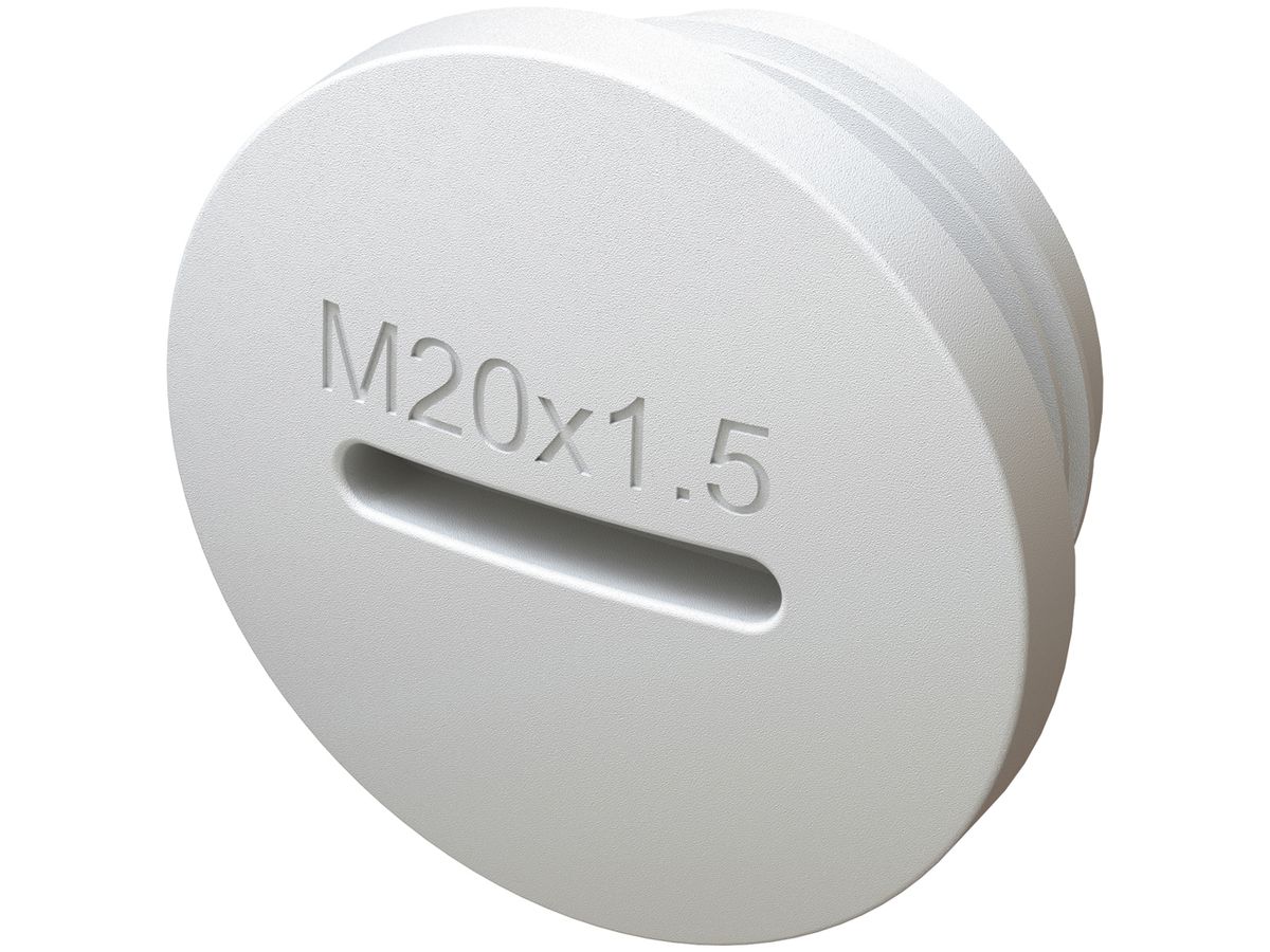 Verschlussschraube MAX HAURI EXO M20×1.5 mit Dichtung weiss