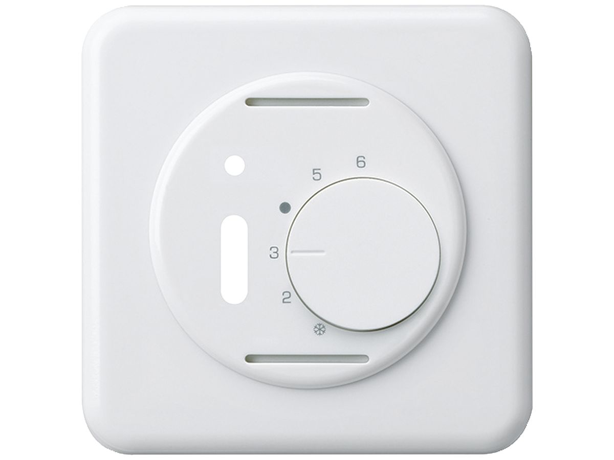 UP-Frontset basico weiss für Raumthermostat mit Schalter