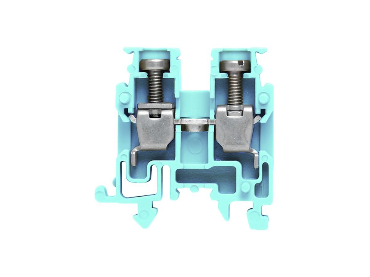 Durchgangs-Reihenklemme Weidmüller AKZ Schraubanschluss 2.5mm² TS15 blau