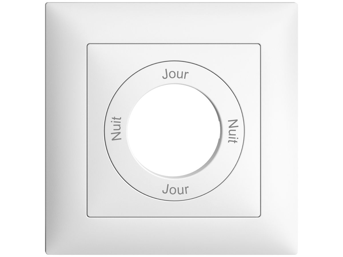 Frontset Nuit-Jour-Nuit-Jour EDIZIOdue 88×88mm weiss