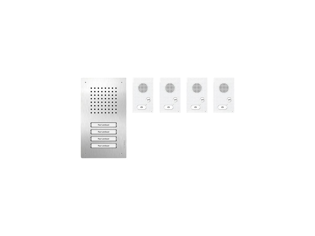 UP-Audio-Set Siedle, Bus-System Classic, 4 Ruftasten