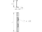 Trennsteg Bettermann TSG 110×3000mm tauchfeuerverzinkt