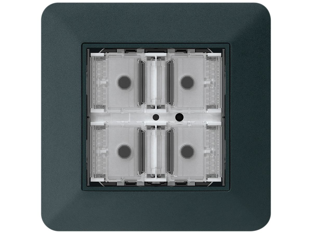 UP-Taster KNX KTR f.4×Tasten 4×Betätigungspunkte LED schwarz