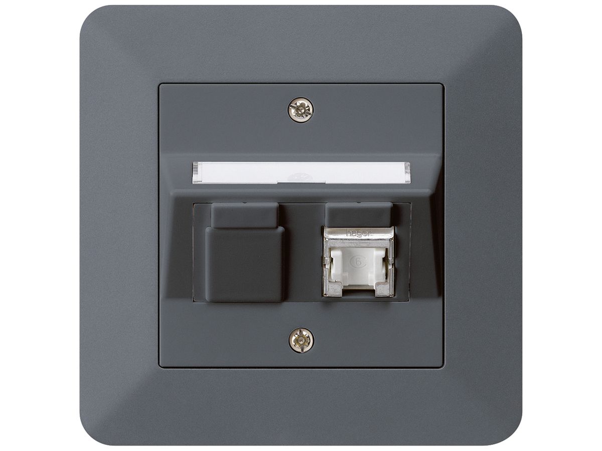 UP-Dose kallysto.trend C Kat.6 1RJ45/s anthrazit