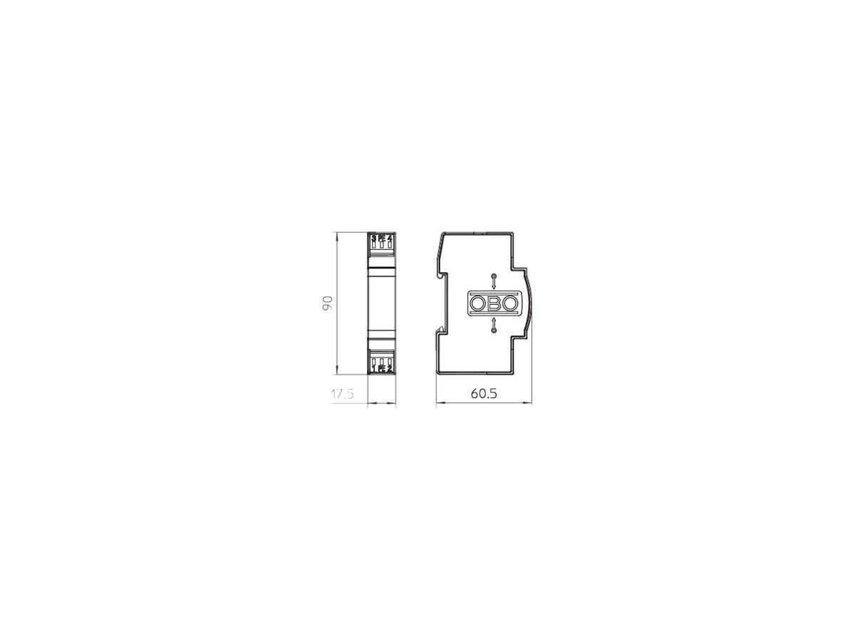 Blitzbarriere Bettermann FRD 24V 16A mit Entkoppelungswiederstand