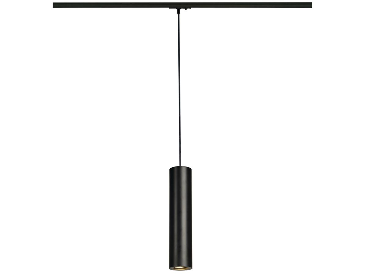 Pendelleuchte SLV ENOLA_B GU10 50W mit 1-Phasen-Adapter IP20 mattschwarz
