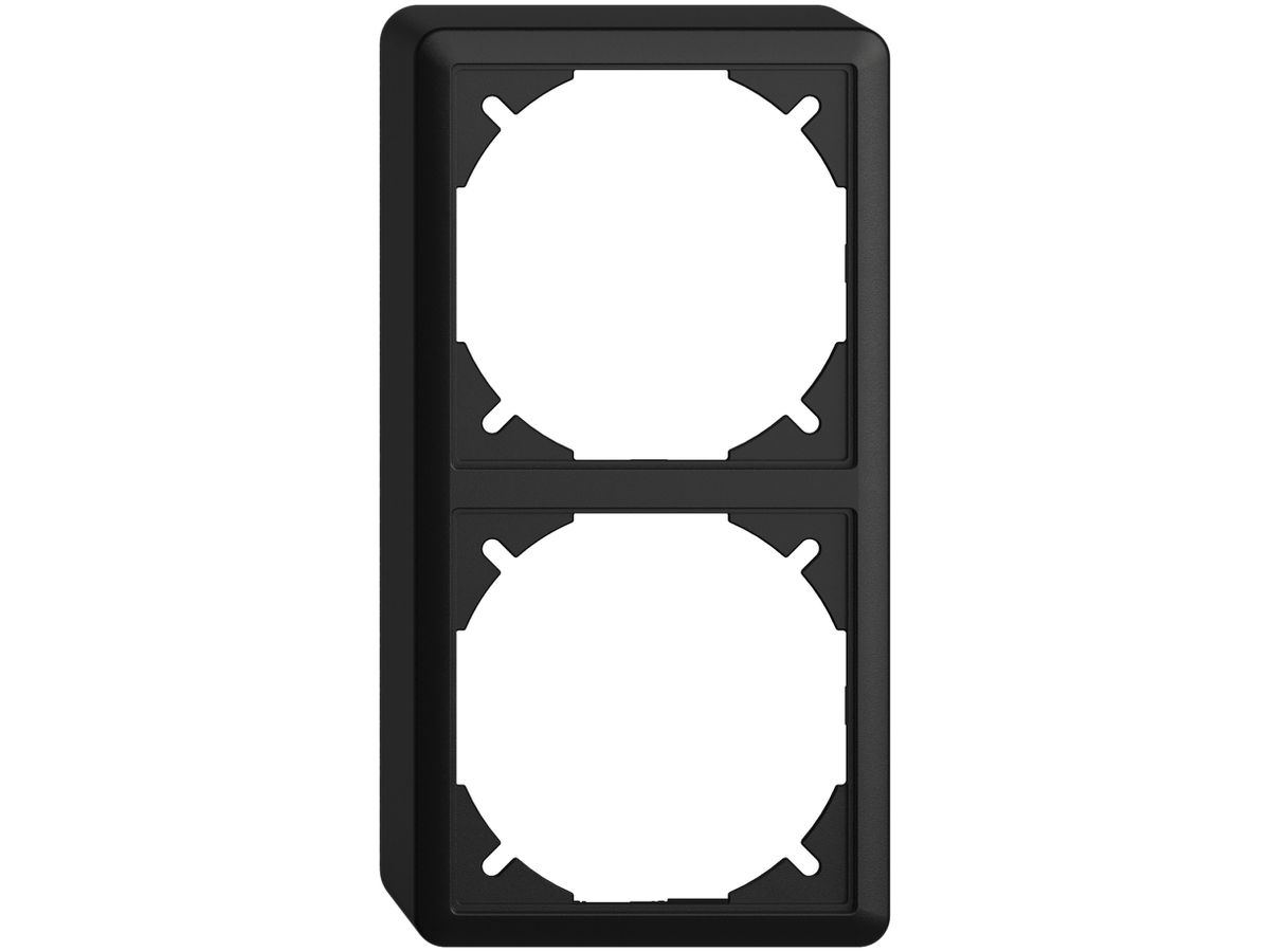 Kappe EDIZIOdue 39mm I-I schwarz für Kombination vertikal/horizontal