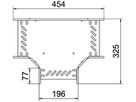 T-Stück BET RT 60×200mm Edelstahl A4 blank