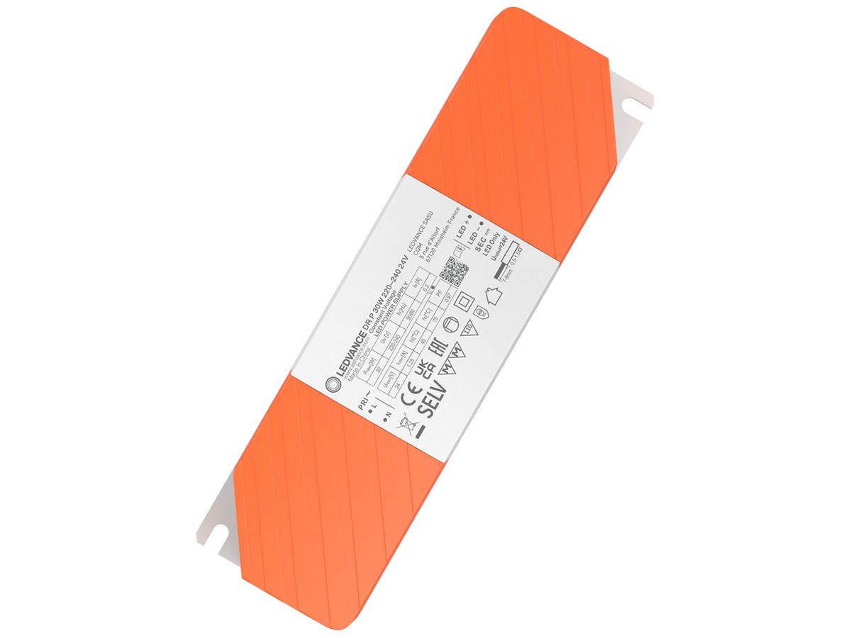 LED-Betriebsgerät LEDVANCE DR P 30W OUT:24V 0…1250mA 162×40×29mm