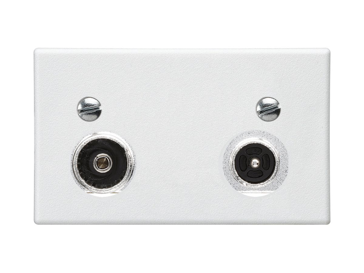 FLF-Antennendose Hager R-TV 14dB 2GHz weiss