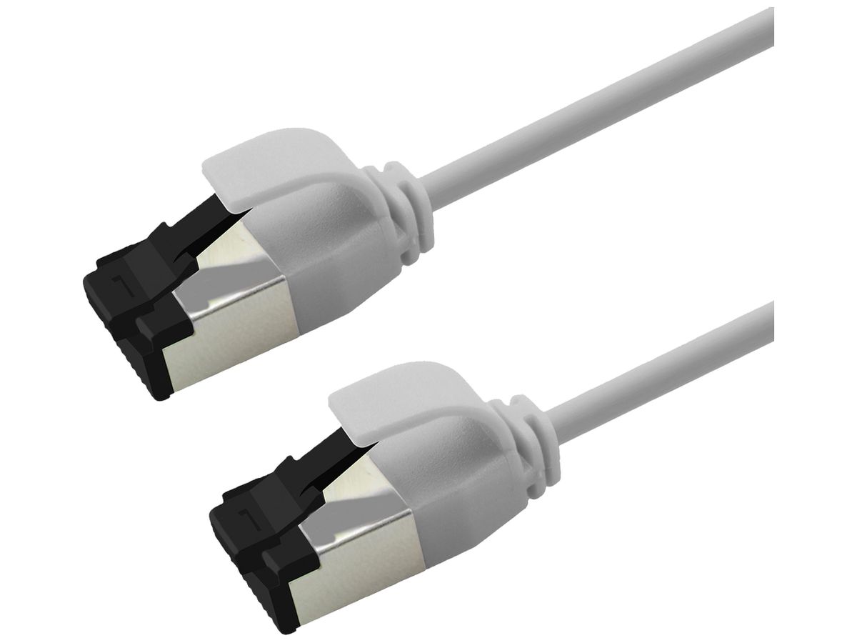 Patchkabel RJ45 ROLINE CAT8.1 S/FTP AWG28 1:1 LSZH weiss 2m