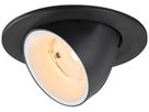 LED-Downlight SLV NUMINOS GIMBLE S 6.7W 1000lm 2700K WB DA Ø100×70 schwarz/weiss