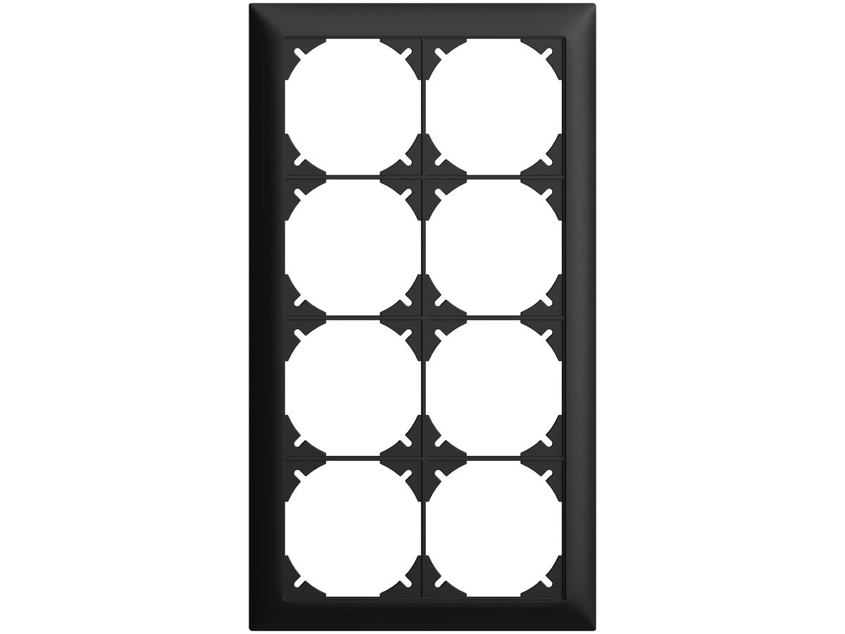 UP-Kopfzeile EDIZIOdue 4×2 schwarz