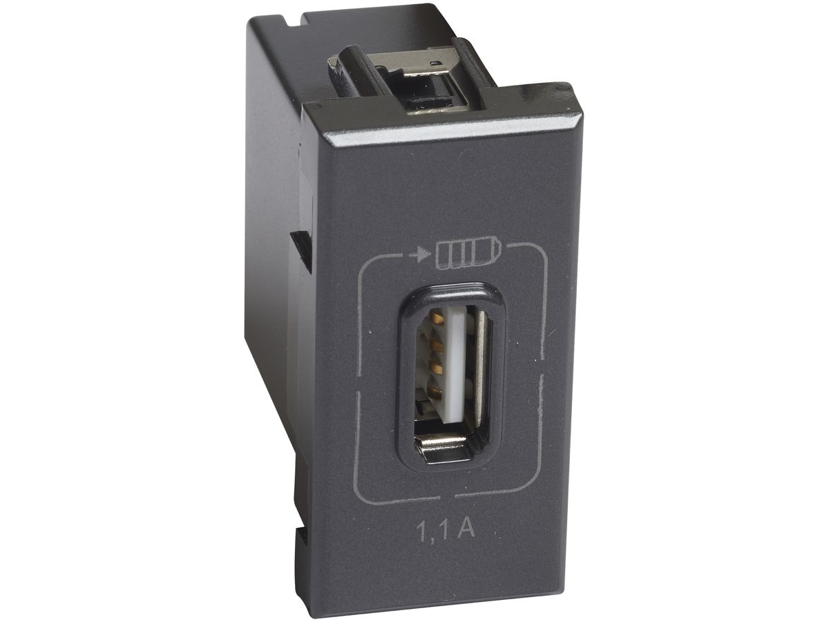 EB-USB-Ladesteckdose Axolute, Typ A, Anschluss 230V, Ausgangsstrom 1100mA an