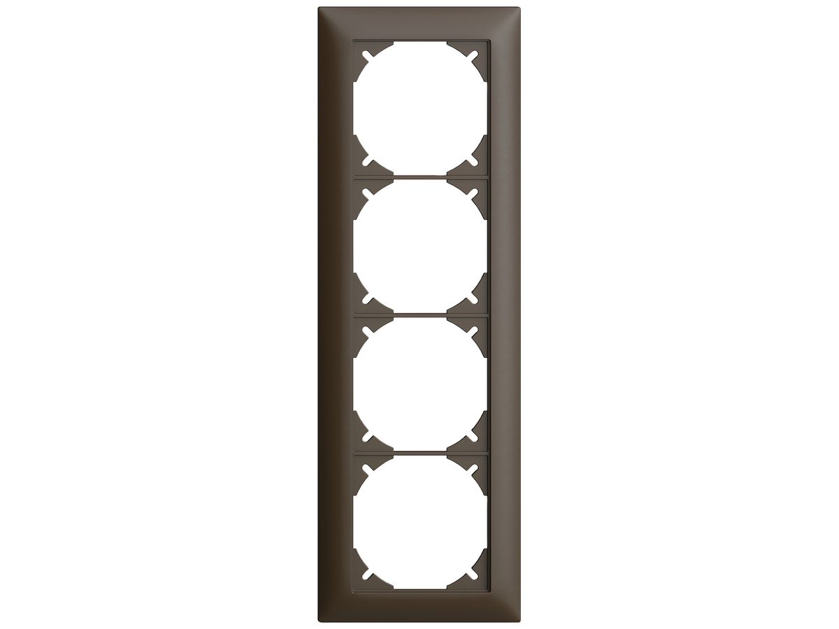 UP-Kopfzeile EDIZIOdue SNAPFIX® 4×1 vertikal 88×268mm umbra