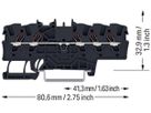 Durchgangs-Reihenklemme WAGO TOPJOB S 1.5mm² 18A 800V 1Etg×5P Ex schwarz