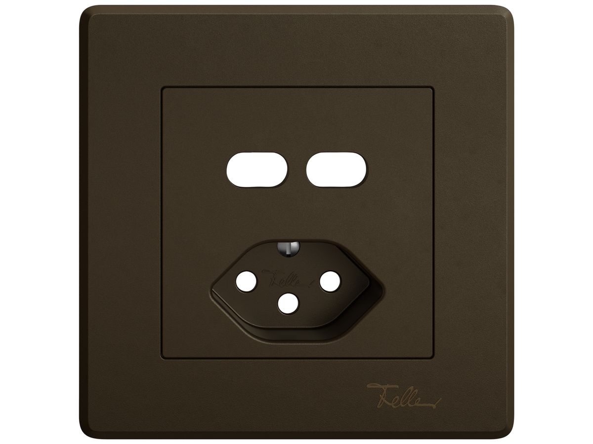 UP-Montageset EDIZIO.liv SNAPFIX® für Kombination USB C+C/Steckdose T13 br