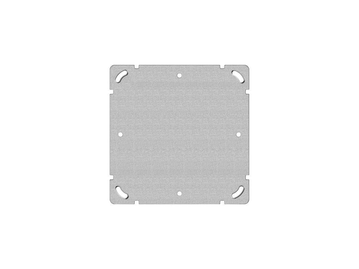 Befestigungsplatte Gr.2×2 137×137mm ohne Bohrung mit 8 Bef.-löchern