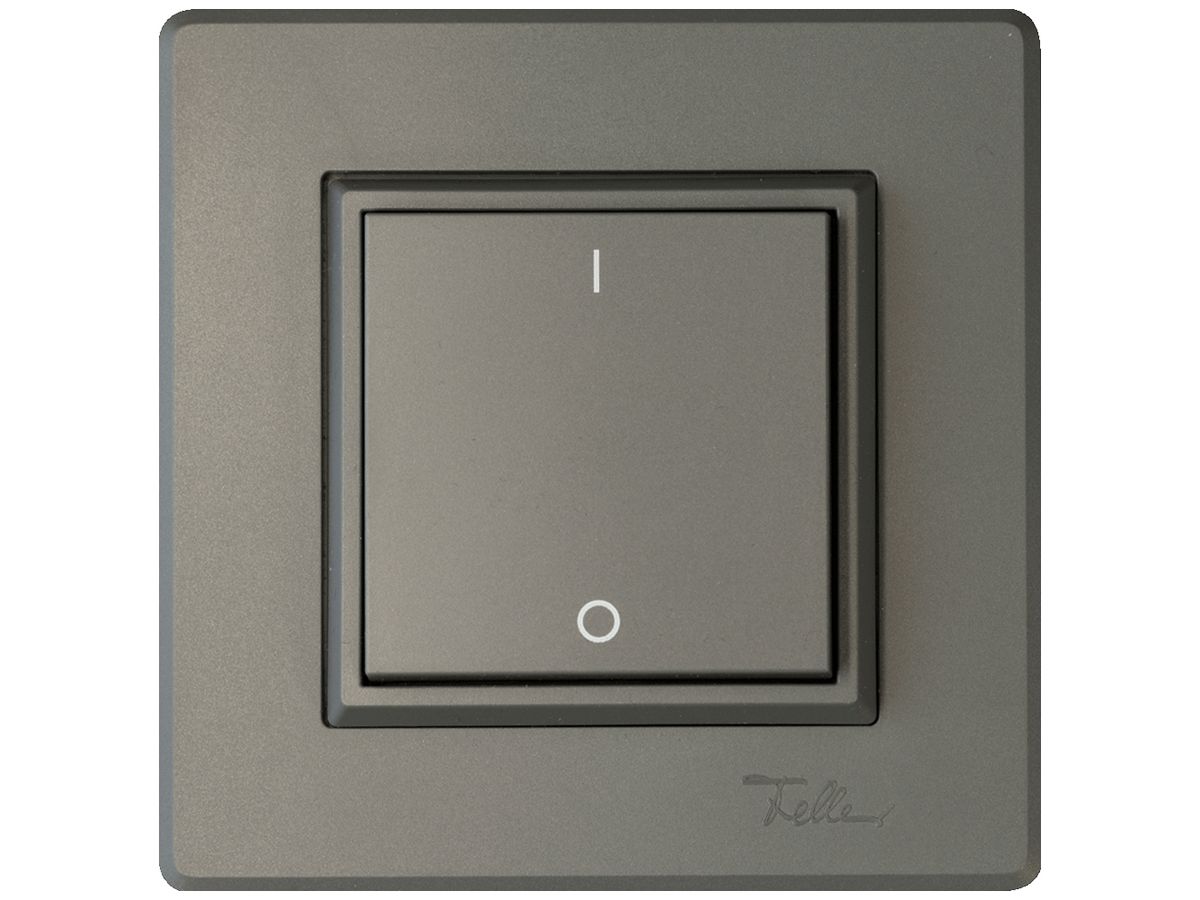 AP-Funktaster ALADIN EnOcean EDIZIO.liv 2K/1T I/O batterielos dunkelgrau