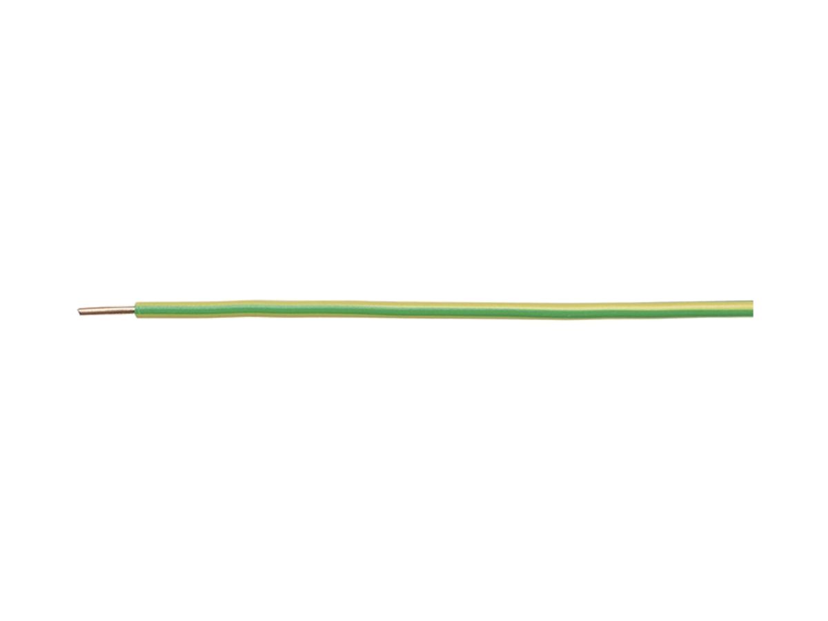 N-Draht H07Z1-U halogenfrei 1.5mm² 450/750V gelb/grün Cca