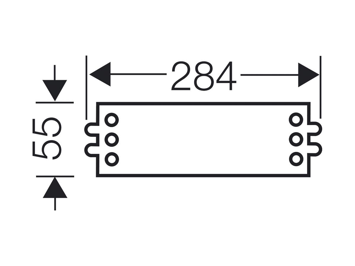 Montageplatte Hensel, für Mi-Leergehäuse Grössen 1, 2, 3, 4, 6