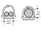 Minikanal Max Hauri cablefix 10×10mm 3×1m selbstklebend braun