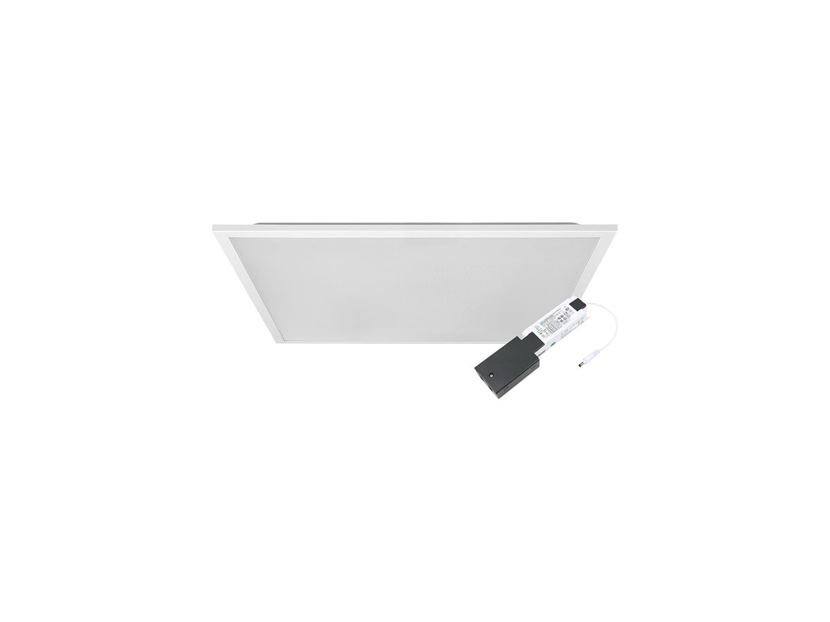 EB-LED-Deckenleuchte ESYLUX JUNA 29W 400lm 3000…4000K 620×620×28mm weiss
