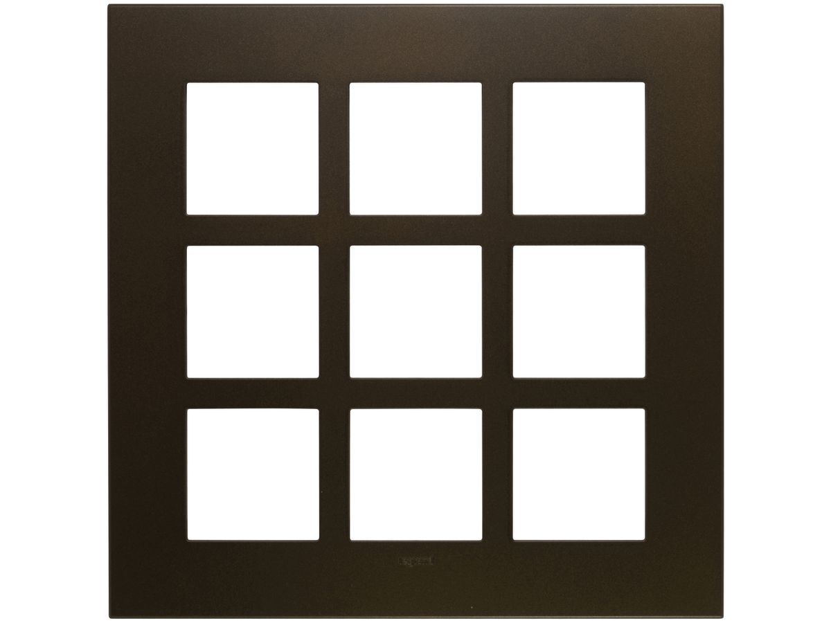 Abdeckrahmen ATO 3×3 Modul, dark bronze
