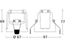 EB-Bewegungsmelder Steinel IS 345 KNX 2.5m 360° 45° eckig weiss