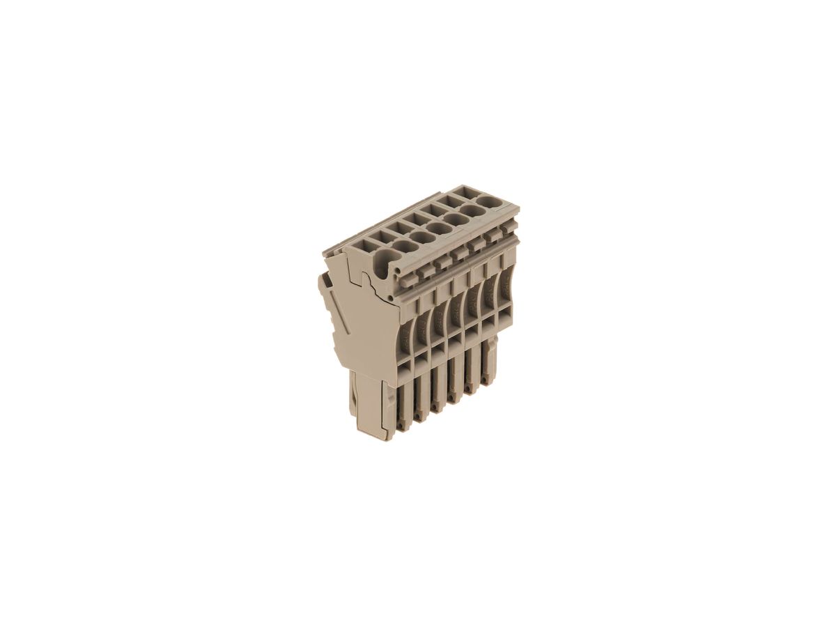 Stecker Weidmüller ZP 2.5/1AN/QV/7 Zugfeder 2.5mm² 7L beige