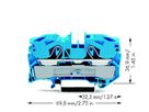 Durchgangsklemme WAGO TOPJOB-S 16mm² 2L blau Serie 2016