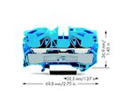 Durchgangsklemme WAGO TOPJOB-S 16mm² 2L blau Serie 2016