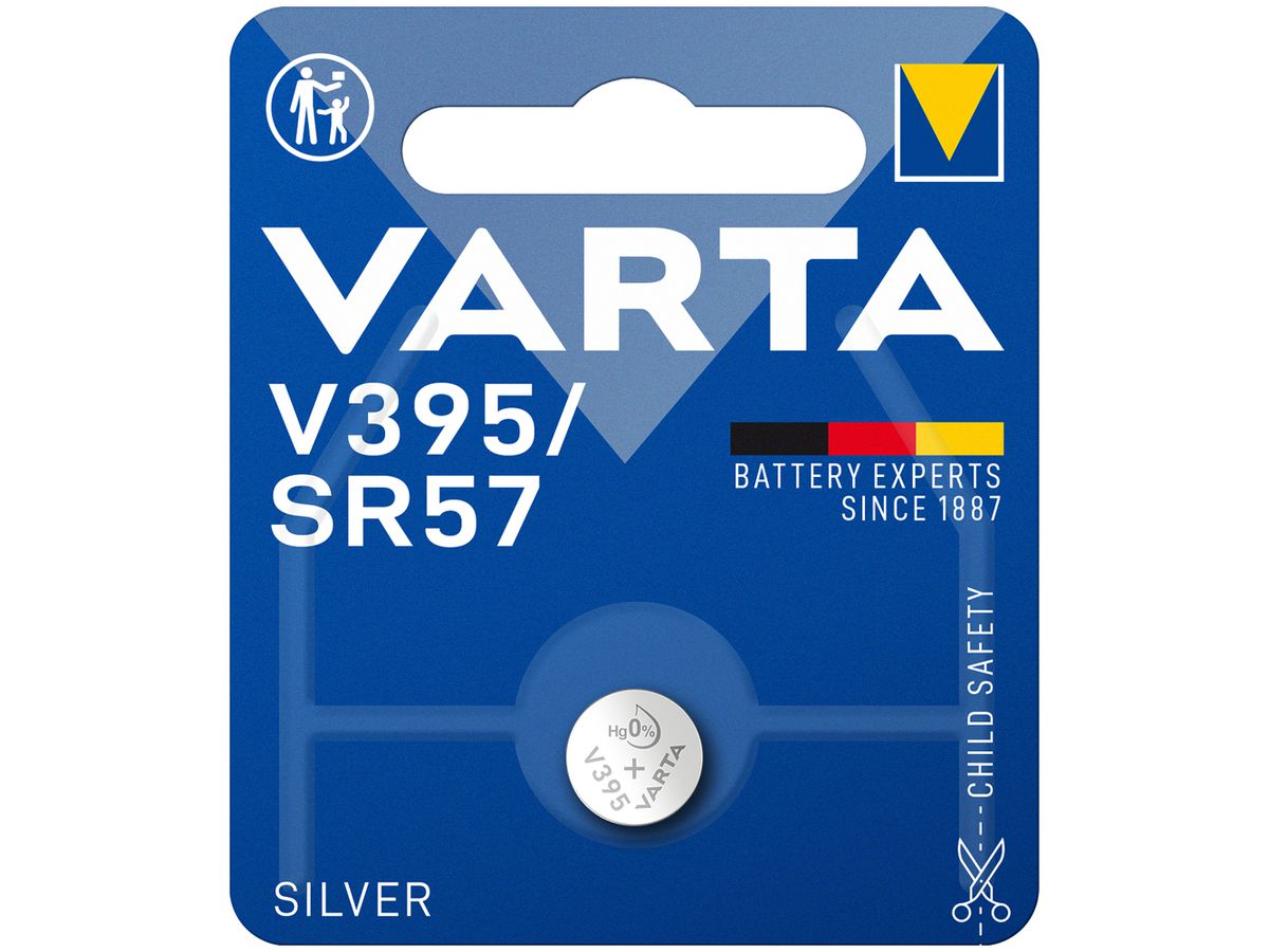 Knopfzelle Silberoxyd VARTA V395, 1.55V Blister à 1 Stück