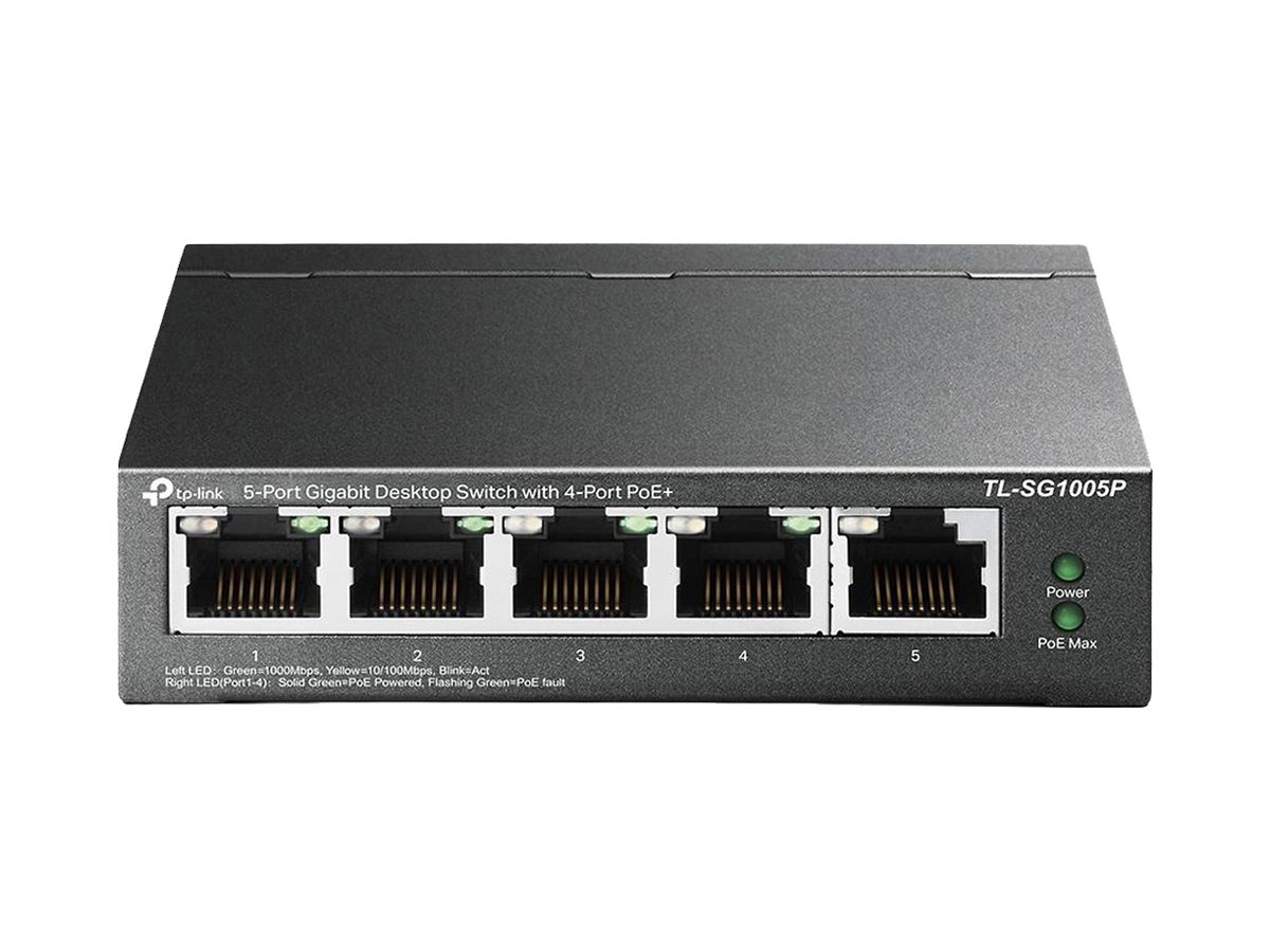 Switch TP-Link TL-SG1005P 5×RJ45 GbE 4×PoE