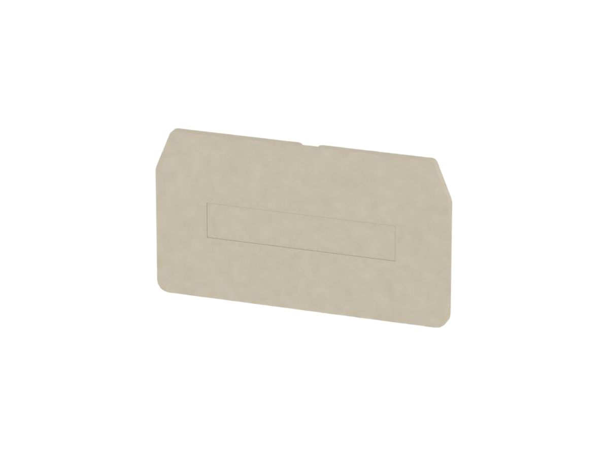 Abschluss-/Zwischenplatte Weidmüller ZAP/TW 4 62×34.8mm beige