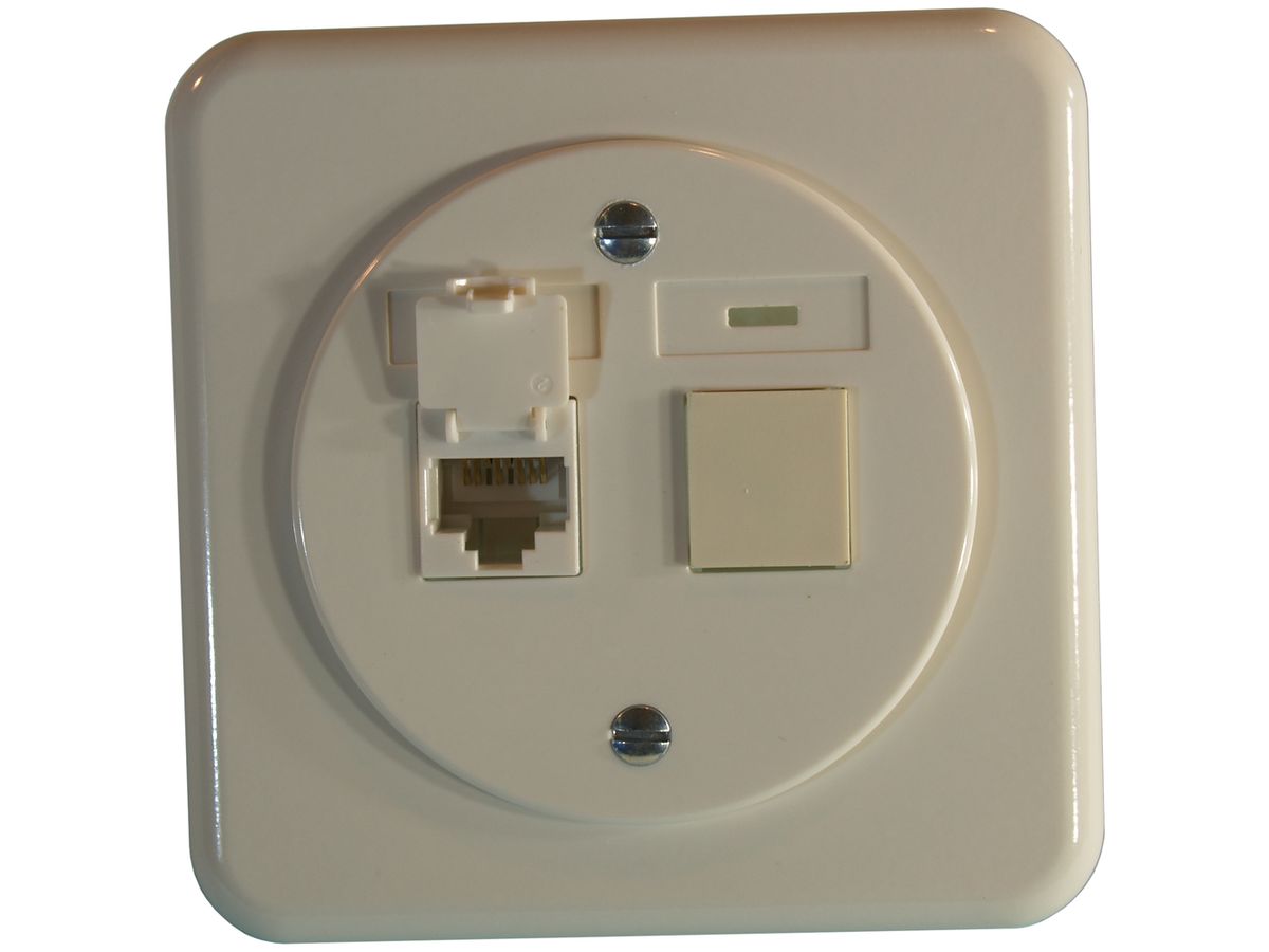 UP-Dose Kat.6 PMI 2f.1RJ45/u weiss
