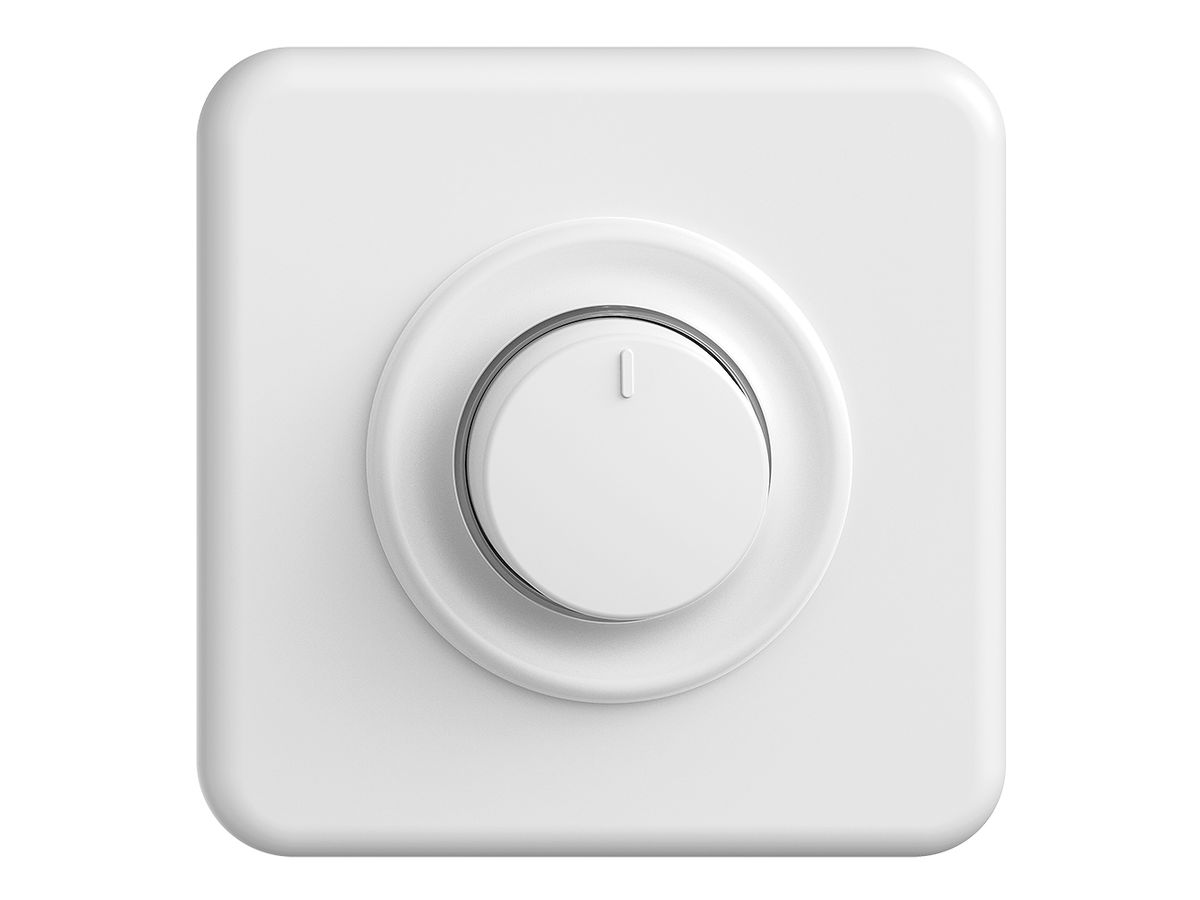 UP-Drehdimmer STANDARDdue 20…600W universal weiss, beleuchtbar LED weiss