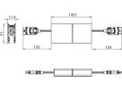 LED-Pendelleuchte (System) Sylvania Onetrack Joiner 34.5W 2600lm 940 DA 1.4m sz