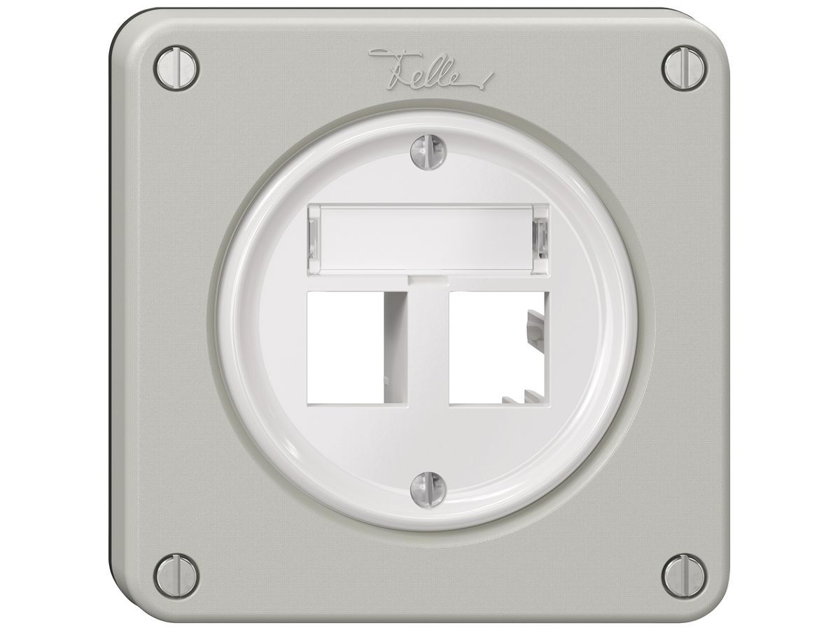 Montageset NEVO freenet SNAPFIX® für 2 Buchsen 87×87mm lgu
