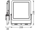 LED-Strahler LEDVANCE SMART+MATTER 50W 4000lm 3000K IP65 VWB sym.238×208 grau