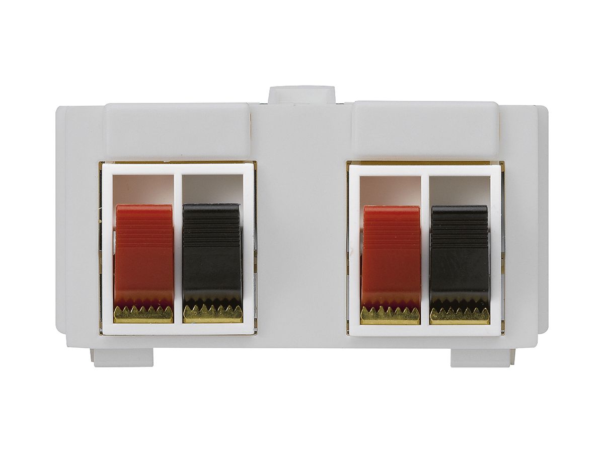 Multimedia-Modul M3 mit 4×LS-Klemme rot/schwarz kallysto hellgrau